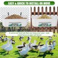 thumbnail image 4 of Haofy Large Chicken Feeder Trough with Clips Hanging Chicken Feeder Trough, Feeding Duck Goose Goat Sheep Dog for Livestock Feeding Container Waterer Bucket, 4 of 8