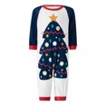 thumbnail image 3 of Christmas Family Pajamas with Tree Print, Color Matching Classic Crew Neck Casual Style Holiday Clothing, 3 of 6