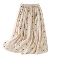 thumbnail image 1 of Cameland Jupe Courte d'Été pour Femmes, Mode, Imprimée, à Pois, Bandage, Grande Jupe Évasée, 1 of 6