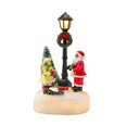 thumbnail image 4 of Elodie Christmas Village Scene Lamp Post Figurine Collectible Resin for Table Decor Style A, 4 of 8