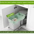 thumbnail image 4 of MKR Green Life Small Green Compostable Bags, 43 x 46 cm, 10 L, 50 Count, 4 of 7