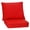 Red, variant on Gymax 2PCS Deep Seat Chair Cushion Pads Set Indoor Outdoor W/ Rope Belts Grey