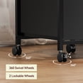 thumbnail image 3 of Modern File Cabinet with Wheels, Under Desk Fabric Storage, Rolling Printer Stand, Cupboard Document, 3 of 7