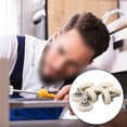 thumbnail image 4 of 8Pcs Plastic Drawer Pulley Replacement Wheels Bearing Small Pulley With Nuts Shower Room Pulley Rollers Runners Hardware, 4 of 8