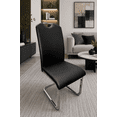 thumbnail image 4 of K-LIVING  LORIE DINING CHAIR IN BLACK (2 PER BOX), 4 of 6
