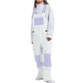 thumbnail image 2 of TIMIFIS Femmes et Hommes Snow Salopette Ajustable Pantalon Salopette Résistant à l'Usure Randonnée Escalade Pantalon de Ski Isolé avec Poches, 2 of 4