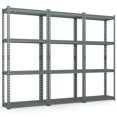 thumbnail image 1 of Costway 3 PCS 4-Tier Metal Shelving Unit Heavy Duty Wire Storage Rack with Anti-slip Foot Pads Grey, 1 of 10