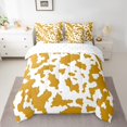 thumbnail image 2 of YST Yellow Cowhide 7-Piece Comforter Set, King, Bull Cattle Cow Print Farmhouse Bedding, 2 of 5