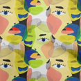 thumbnail image 1 of oneOone Georgette Viscose Medium Yellow Fabric Abstracts Sewing Craft Projects Fabric Prints By Yard 42 Inch Wide, 1 of 5