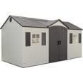 thumbnail image 1 of LIFETIME 8' X 15' Outdoor Storage Shed with Shutters, Windows, and Skylights, 1 of 7