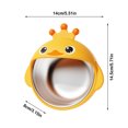 thumbnail image 2 of TIELUTT Bol à Succion en Acier Inoxydable avec Silicone Amovible Forme Mignonne Décoration de Table Extérieure pour 4 Grands Napperons Ronds 4 Ensemble de Table de Cuisine pour 4 à Moins de 150 Ensemble de Table de Patio Napperons pour Tab, 2 of 7