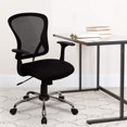 thumbnail image 2 of Scranton & Co Chaise de Bureau en Maille à Dossier Mi-Haut, Noire, 2 of 6