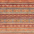 thumbnail image 1 of Ahgly Company Tapis d'Intérieur Carré Abstrait Brun Camel, 7 Pieds Carré, 1 of 6