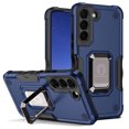 thumbnail image 1 of Supersield Samsung S21 FE Étui Protecteur Ajusté Étui Rigide Anneau Support Stad Étui pour Galaxy S21 FE - Bleu, 1 of 5