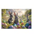 thumbnail image 1 of Binwennn Easter Bunny Pattern Soft Velvet Carpet Festive Atmosphere Cute Decoration A Must Have Carpet For A Warm Home 40X60CM A7 Area Rugs Large Warm Couch Throw Blanket Northeast Outfitters Blanket, 1 of 4