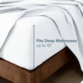 thumbnail image 4 of Bare Home Flannel Sheet Set - 100% Cotton - Deep Pocket - King, White, 4-Pieces, 4 of 7