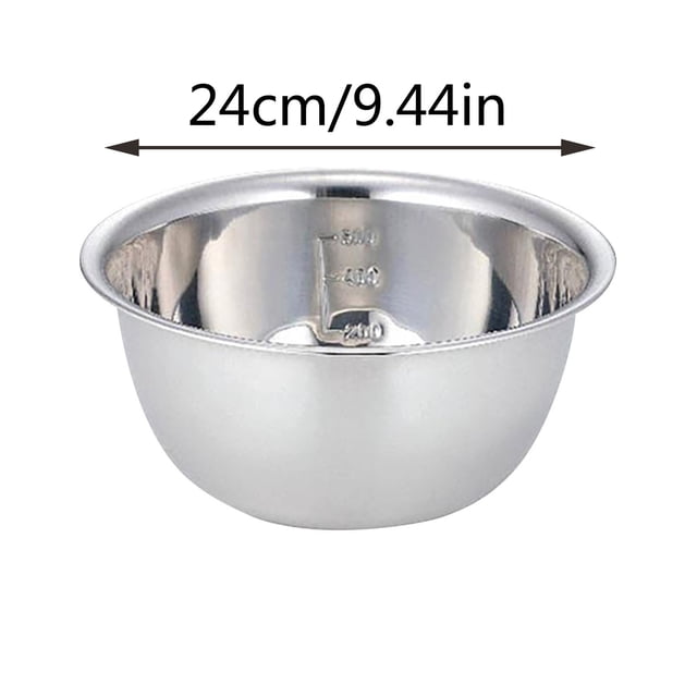 Czzoypi Heavy Duty Stainless Steel Mixing Bowls Set, Large Capacity Thickened Rust-Proof Soup Basin, Multi-Purpose Kitchen Prep Bowls for Baking Cooking Mixing Marinating, Camping Picnic BBQ Serving