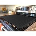 thumbnail image 1 of BreaDeep Silicone Electric Stove Cover Mat - 28 x 20 Ceramic Stove top Cover, Heat Resistant Glass Cooktop Cover, Flat RV Range Stovetop Protector, XL Dish Drying Mats for Kitchen,Black, 1 of 6