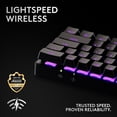 thumbnail image 3 of Logitech G PRO X 60 LIGHTSPEED Wireless Gaming Keyboard, Ultra Compact TKL 60% Mechanical Keyboard for Windows PC, LIGHTSYNC RGB, Dual-Shot PBT Keycaps, GX Optical Tactile Switches - Black, 3 of 9