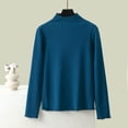 thumbnail image 2 of Kaemgyyd Long Sleeve Tops for Women Fall Winter Thermal Warm Base Layer Undershirt Ribbed Knit Crew Neck Tee Clothes, 2 of 4