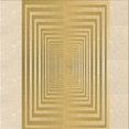 thumbnail image 1 of Ahgly Company Tapis d'Intérieur Lavable en Machine Carré Caramel Brun, 8 Pieds Carré, 1 of 7