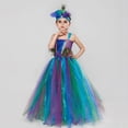 thumbnail image 2 of FhsagQ Robes Filles Robes de Noël Taille 7-8 Boho Tout-Petits Filles Performance Robe Princesse Robe Décontractée Tutu Robe en Maille Manteau avec Couvre-Chef Ensembles 2 Pcs Bleu 6-7 Ans, 2 of 4
