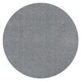thumbnail image 1 of HomeRoots 349781 8 ft. Round Polyester Grey Area Rug, 1 of 1