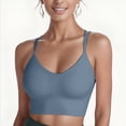 thumbnail image 3 of Women's Sports Plus Size Thin Quick Dried And Shockproof Running Yoga Tank Top Back Gathering Bra, 3 of 5