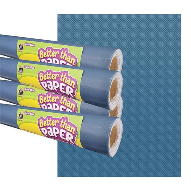 Teacher Created Resources TCR32442 Meilleur Que le Papier Rouleau de Tableau d'Affichage, Bleu Ardoise - Lot de 4