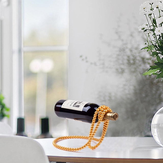 Yhmxh Home Decor,Room Decor,Bathroom Decor Pearl Necklace Wine Rack Suspended Red Wine Rack Home Desktop Decoration Style Ornament Pendant Pendant