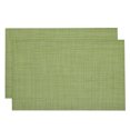 thumbnail image 1 of Unique Bargains Napperons 450x300mm Lot de 2 Napperons en PVC Lavables Tissés Vert Gazon, 1 of 6