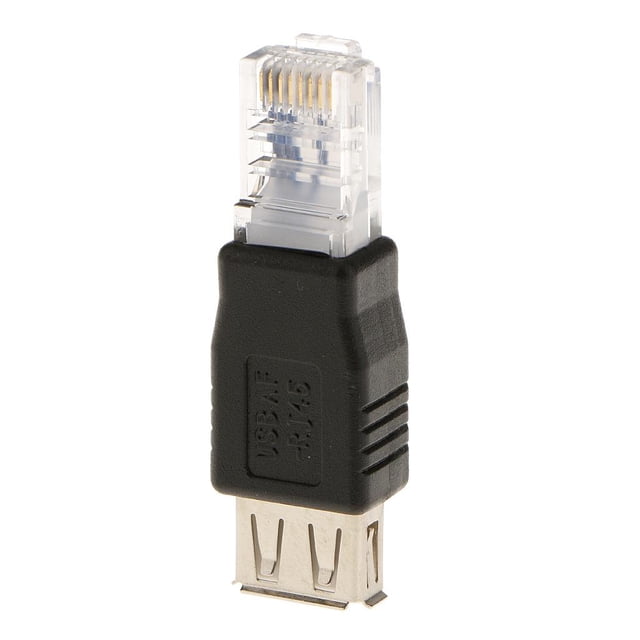 Milaget Mini Adaptateur USB 2.0 Femelle vers Connecteur Convertisseur LAN AF Réseau Ethernet
