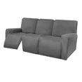 thumbnail image 1 of Stretch Recliner Sofa Covers Washable Soft for Cushion Couch Pets Dark Gray, 1 of 8