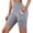 Grey, variant on PEZHADA Women's High Waist Compression Yoga Shorts, Black, Size L