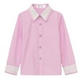 thumbnail image 1 of Chandail à Col Rond pour Bébés Garçons Rabais Tout-Petits Enfants Bébés Garçons Mode Manches Longues Hauts Décontractés Chemise à Col Rabattu Chandail pour Bébés Filles Roses 8T, 1 of 5