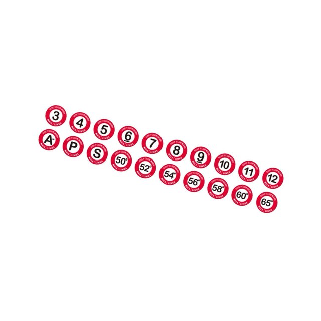 Maoww Golf Pole Marker Removable Sign Clip Durable for Golfer Gift Giveaways White Round Red
