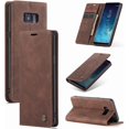 thumbnail image 1 of KOMI Wallet Case for Samsung Galaxy S8 Plus, Premium PU Leather Case Vintage Matte Wallet Flip Cover [Card Slots] [Magnetic Closure] Stand Function Folio Shockproof Full Protection Coffee, 1 of 5