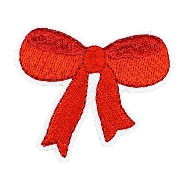 weibbin Bow Patches - Embroidery Bow Iron on Patch for Clothes Iron on Bows Cute Bow Patch Sticker Embroidered Applique for Sewing Jeans Shirt Hat Jacket Clothing Backpack