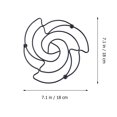 thumbnail image 2 of 2pcs Heat-Resistant Stainless Steel Pot Pads Kitchen Flower Design Pan Pad, 2 of 8