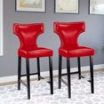thumbnail image 2 of CorLiving Kings Studded Bonded Leather Barstool, 2 of 4