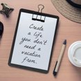 thumbnail image 3 of 1pc A5 Paper Clipboard Stainless Steel Writing Pad Paper Holder Menu Stand, 3 of 8