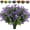 🔥 Purple, variant on Sentmoon Artificial Flowers Fake Flower Artificial Flowers 8 Bundles Fake Flowers No Fade Faux Plastic plants