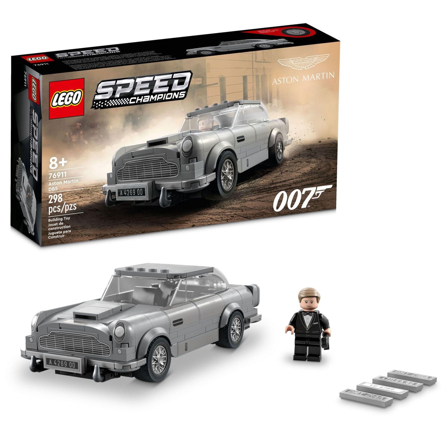 LEGO Speed Champions 007 Aston Martin DB5 76911 Toy Building Kit (298 Pieces)