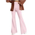 thumbnail image 1 of Plebaso Pantalon Évasé Taille Haute pour Femmes Extensible Mince Legging Décontracté d'Entraînement Bootcut Pantalon de Yoga pour Femmes, 1 of 6