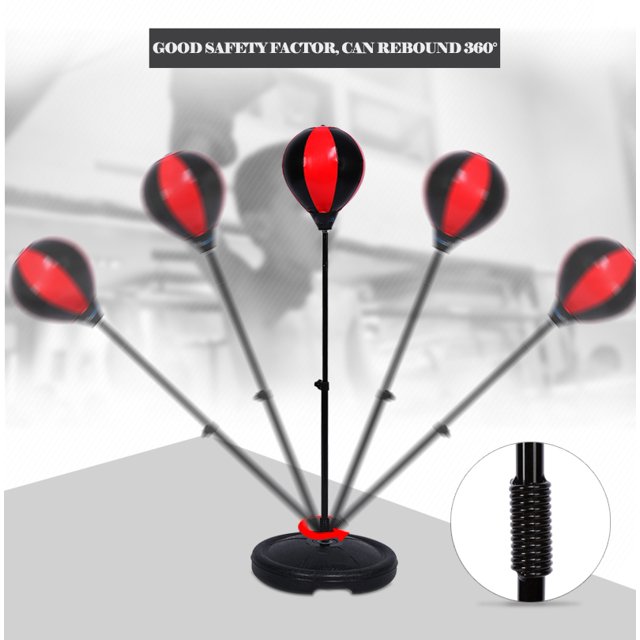 Garosa Adjustable Height Kids Punching Ball Bag Speed Boxing Sports Set Fighting Game With Gloves, Kids Boxing Ball, Kids Boxing Set