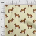 thumbnail image 1 of oneOone Cotton Flex Fabric Horse Block Printed Craft Fabric BTY 40 Inch Wide, 1 of 4