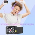 thumbnail image 4 of Lecteur MP3 BT 5.0 à Écran Tactile, Lecteur de Musique Portable Numérique avec Haut-Parleurs, Radio FM, Visionneuse de Photos, Livre Électronique, Calendrier, Réveil, pour le Travail, Sports, 4 of 7