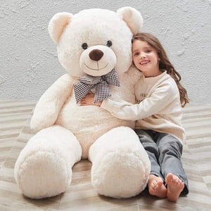 Giant En peluche pour ours en peluche pour les petites amies ou enfants 31.5",(Blanc)