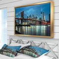 thumbnail image 4 of Design Art Brooklyn Bridge And Skyscrapers Framed Canvas Art Print, 4 of 5
