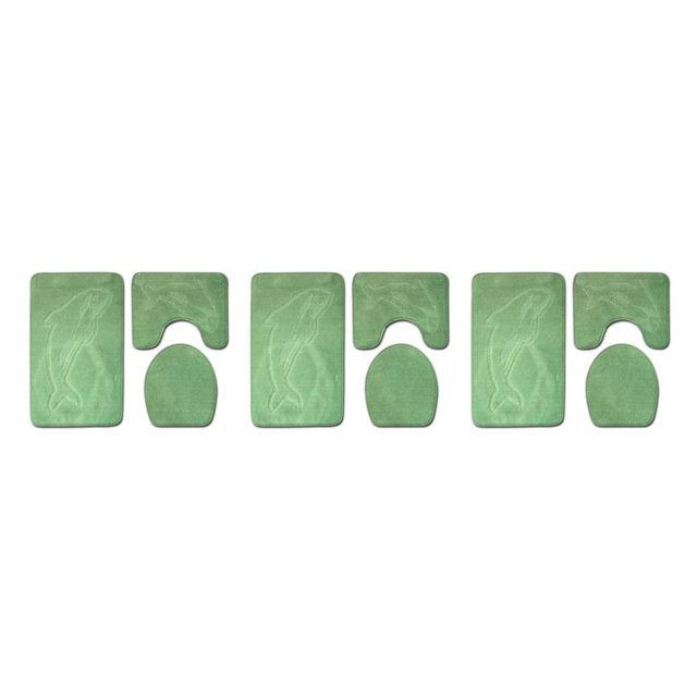 kurtrusly 3pcs Polyester Absorbent Bath Mat For Bathtub And Shower Easy To Install Durable Anti-slip PJ210611-B003 3Set